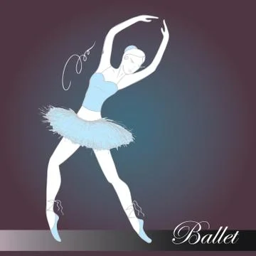 Ballet dancer Stock Illustration