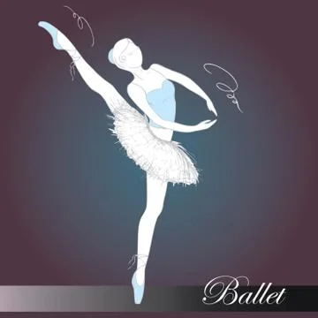 Ballet dancer Stock Illustration