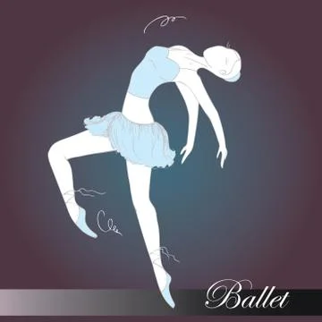 Ballet dancer Stock Illustration