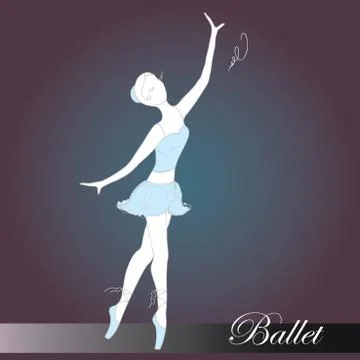Ballet dancer Stock Illustration