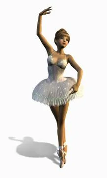 Ballet Dancer Stock Illustration