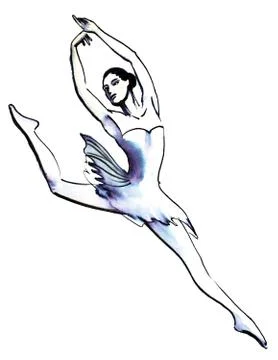 Ballet dancer Stock Illustration