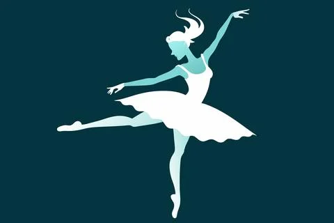 Ballet dancer. Stock Illustration