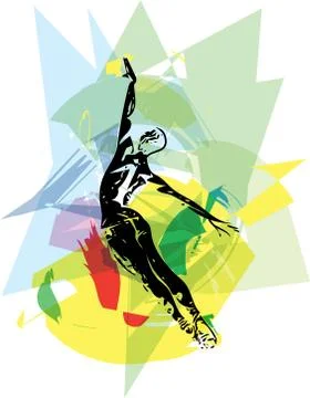 Ballet Dancer illustration Stock Illustration