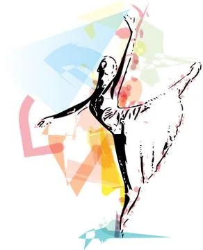 Ballet Dancer illustration Stock Illustration