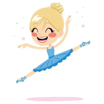Ballet Dancer Jumping Stock Illustration