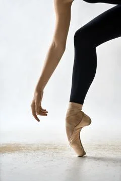 Ballet dancer posing in studio Stock Photos
