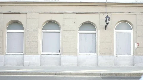 Ballet dancer runs across the road on street Video stock 79432592