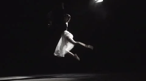 Ballet Dancer On Stage Shows Video stock 62019639