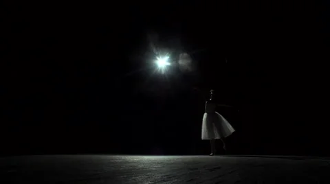 Ballet Dancer On Stage In Theater Stock Footage 68186481
