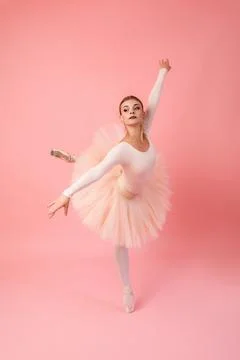 Ballet dancer in studio Stock Photos