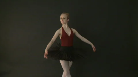 Ballet Dancer in Tutu Stock Footage 739972