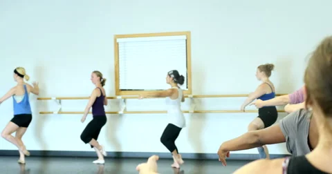 Ballet dancers (ballerinas) practicing. Ultra HD 4K  Video stock 46351663