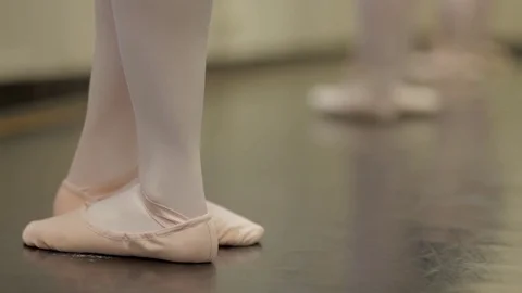 Ballet Dancers at Barre Stock Footage 81747995
