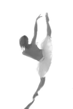 Ballet dancers performing in studio Stock-Fotos