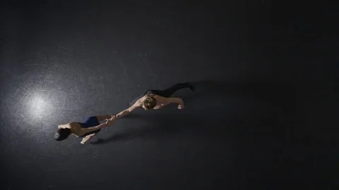 Ballet dancers in studio Stock Footage 83940982