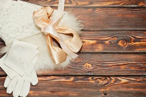 Ballet dances props - behind the scenes concept Stock Photos