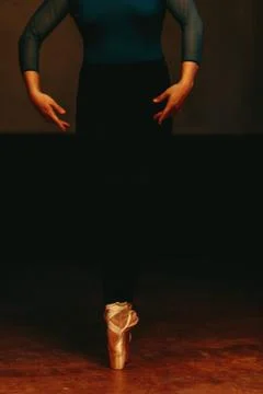 Ballet dancing, pointes, in Berlin 스톡 사진