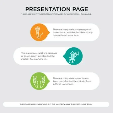 Ballet, Fireworks, Microphone presentation Stock Illustration