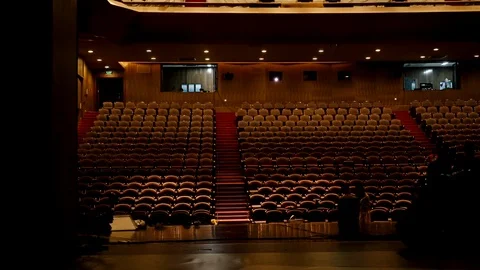 Ballet Group Warming Up On Stage Stock-Footage 103046724