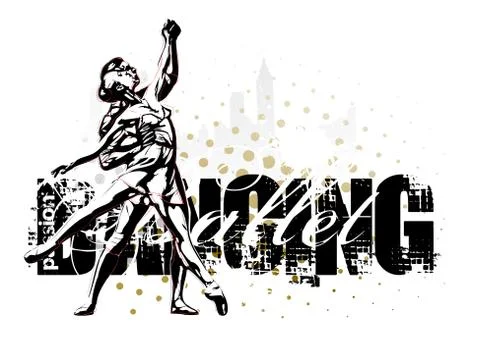 Ballet illustration Stock Illustration