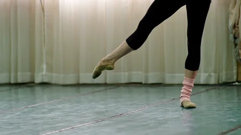 Ballet Legs Warming Up Stock-Footage 103044970