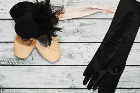 Ballet outfit elements Stock Photos