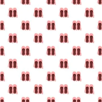 Ballet pointe shoes pattern creating a seamless background Stock-Illustration