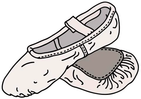 Ballet shoes Stock Illustration