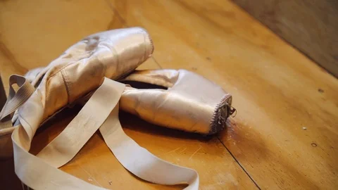 Ballet slippers Stock Footage 116055642