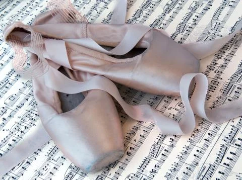 Ballet slippers Foto stock