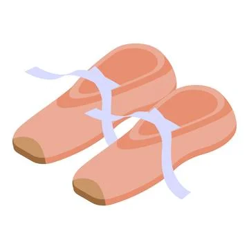 Ballet slippers representing classical dance and performance art Illustrazione stock