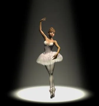 Ballet Spotlight Stock Illustration