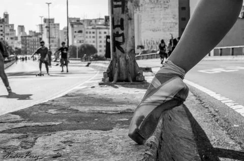 Ballet on the street Stock Photos