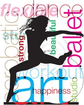 Ballet, Vector illustration イラスト素材