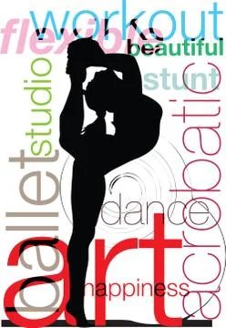Ballet, Vector illustration 스톡 일러스트