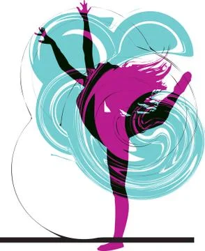 Ballet, Vector illustration Illustrazione stock
