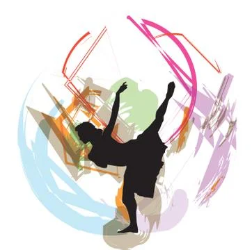 Ballet, Vector illustration Stock Illustration
