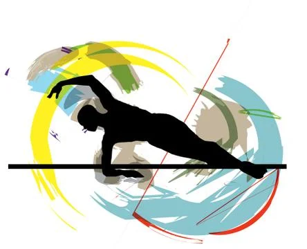 Ballet, Vector illustration Illustrazione stock