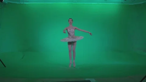 Ballet White Swan - 4K Green Screen Video Footage 1 Stock Footage 79237537