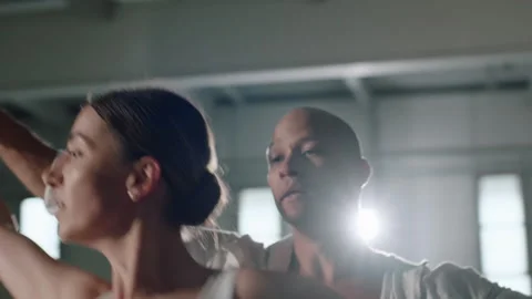 Ballett on Concrete Stock Footage 284381271