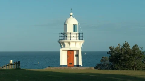 Ballina Beach Lighthouse 1 Stock Footage 86421601