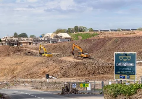 Ballinglanna Development Construction Stock Photos