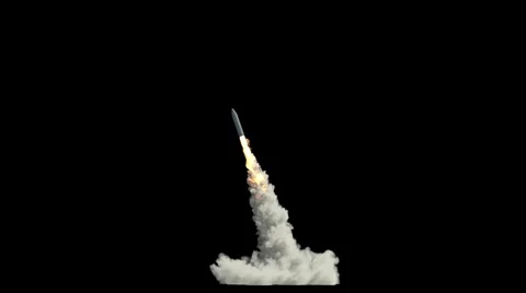 Ballistic Missile Launch Video stock 54123194