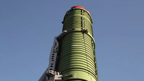 Ballistic missile before launch Stock Footage 311874136