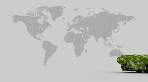 Ballistic missile system Stock Footage 11507209