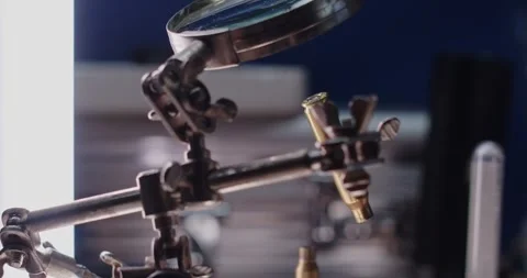 Ballistics expertise CSI close up 4K Stock Footage 248890558