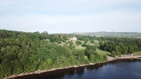 Balloch Castle Flyover 库存影片 99561883