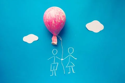 Ballon with copy space Stock Photos