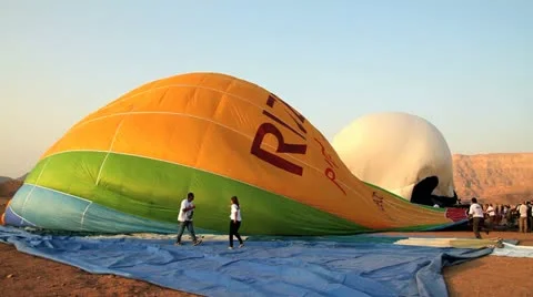 Ballon on the ground Stock Footage 12569337